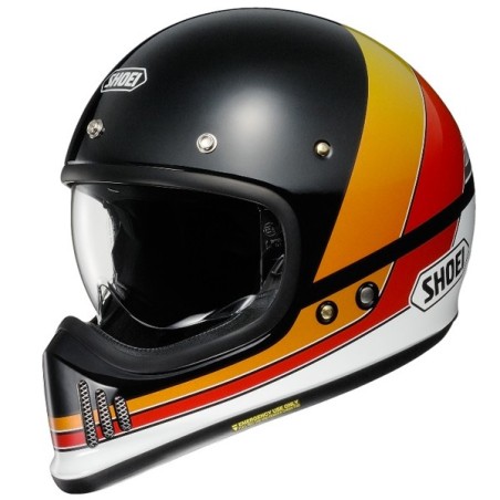 Casco Shoei EX-Zero Equation TC10 nero, arancio rosso e blu