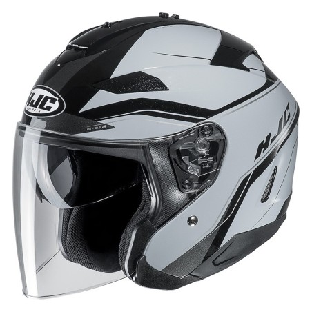 Casco Jet HJC IS-33 II Korba grigio e nero