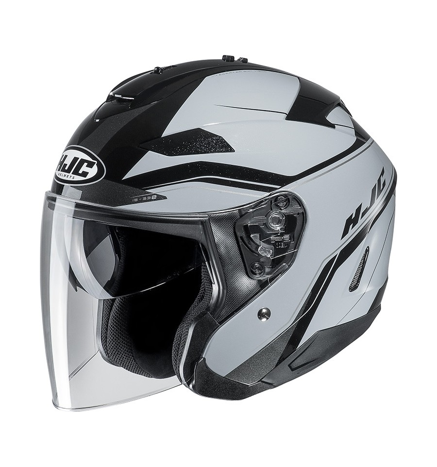 Casco Jet HJC IS-33 II Korba grigio e nero