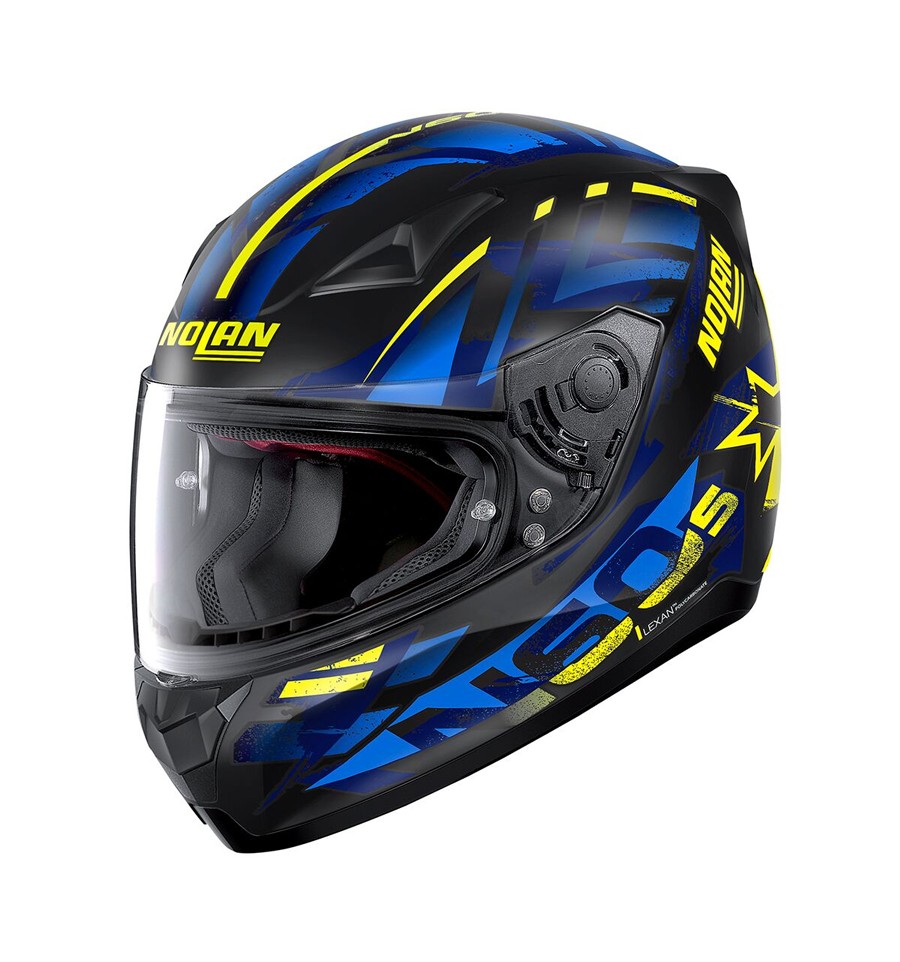 Casco integrale Nolan N60-6 Anchor N-com Blu Nero