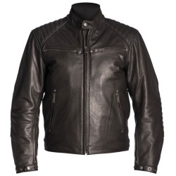 Giacca da Moto in Pelle Hevik Mustang Nero 