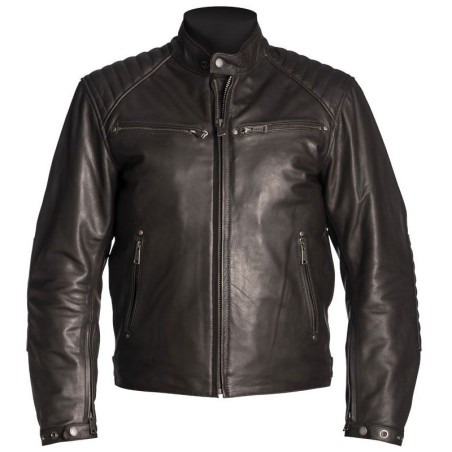 Giacca da moto in pelle Helstons Rocket - Marrone