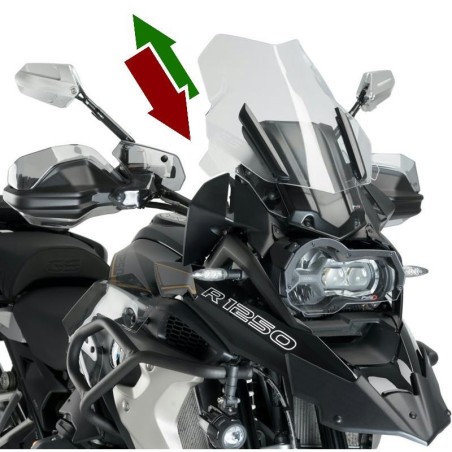 Kit regolazione elettrica Puig per cupolino BMW R1200GS e R1250 GS