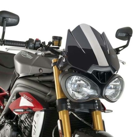 Cupolino Puig Naked per Triumph Speed e Street Triple fume chiaro