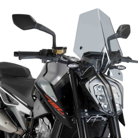 Cupolino Puig Naked fumè chiaro per KTM 790 Duke e 890 Duke R