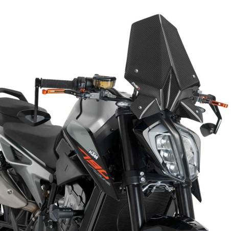 Cupolino Puig Naked carbon look per KTM 790 Duke e 890 Duke R