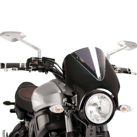 Cupolino Puig Retro nero e fume chiaro per Yamaha XSR 700/Xtribute e XSR 900