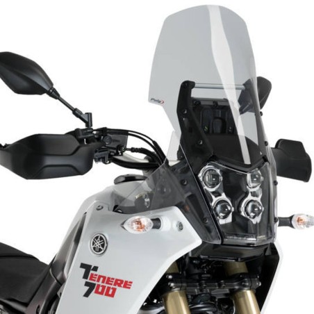 Cupolino Puig Touring per Yamaha Tenere 700, fumè chiaro