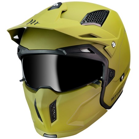 Casco MT Helmets Streetfighter SV , verde opaco