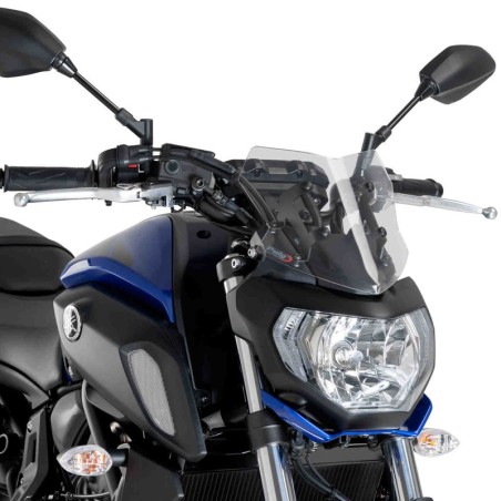 Cupolino Puig Naked per Yamaha MT-07 dal 2018, colore trasparente