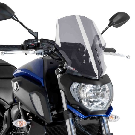 Cupolino alto Puig N.G. per Yamaha MT-07 dal 2018, colore fume chiaro