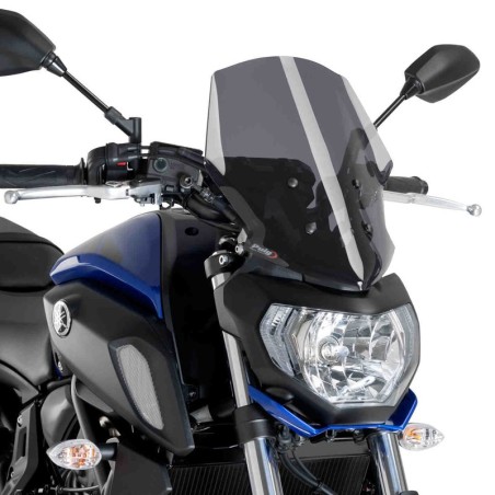 Cupolino alto Puig N.G. per Yamaha MT-07 dal 2018, colore fume scuro