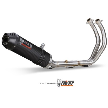 Scarico completo Mivv Oval Carbonio per Yamaha MT-07 dal 2014