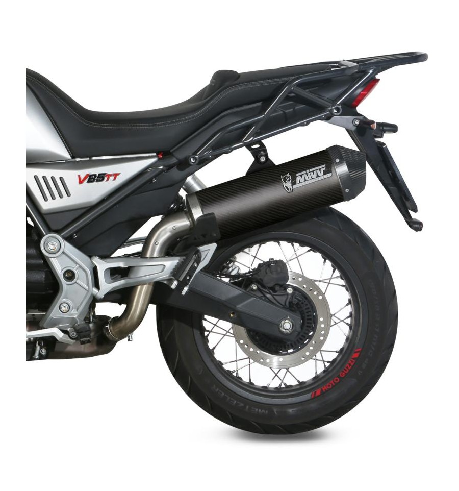 Scarico Mivv Oval Carbonio Moto Guzzi V85TT - KC34 Motorcycle