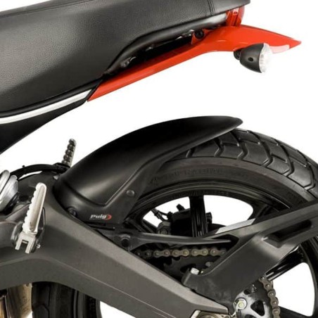 Parafango posteriore Puig per Ducati Scrambler 800 nero opaco