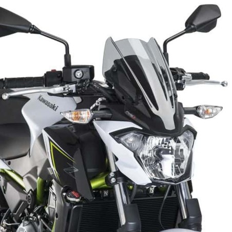 Cupolino Puig Naked Sport per Kawasaki Z650 dal 2017, fumè chiaro