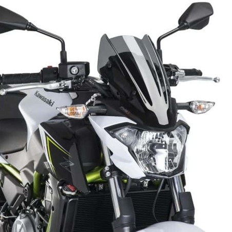 Cupolino Puig Naked Sport per Kawasaki Z650 dal 2017, fumè scuro