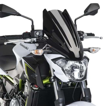 Cupolino Puig Naked Touring per Kawasaki Z650 dal 2017, nero