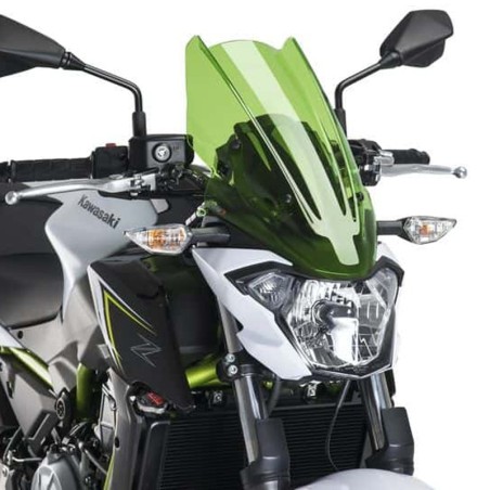 Cupolino Puig Naked Touring per Kawasaki Z650 dal 2017, verde