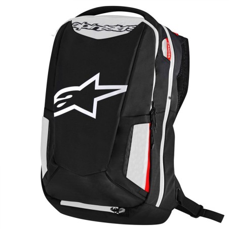 Zaino da moto Alpinestars City Hunter Backpack nero ,bianco e rosso