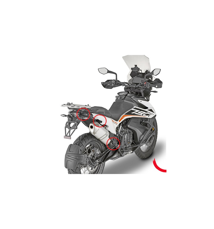 Portavaligie Laterale Givi Pl One Fit Monokey Cam Side Per Ktm E