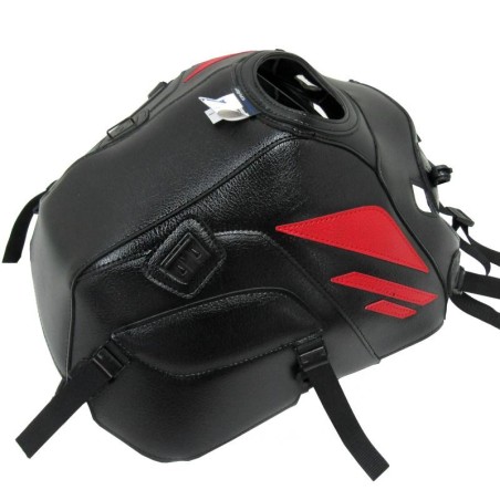 Copriserbatoio Bagster per Suzuki DL V-Strom 250 in similpelle nero e rosso