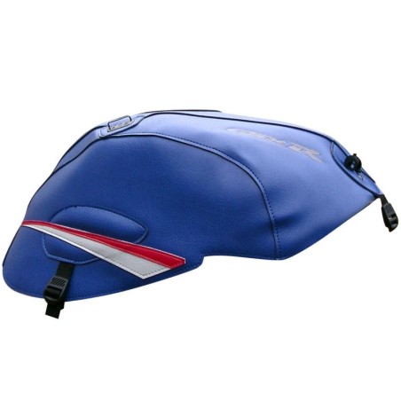 Copriserbatoio Bagster per Suzuki GSX-R 1000 07-08 in similpelle blu, rosso e grigio