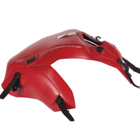 Copriserbatoio Bagster per Honda Crossrunner e VFR800X in similpelle rosso scuro