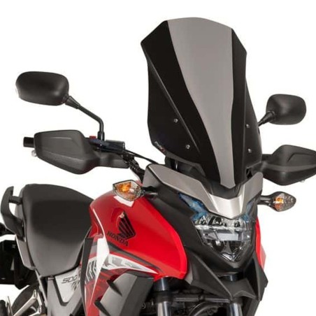 Cupolino Puig Touring per Honda CB 500X dal 2016 nero