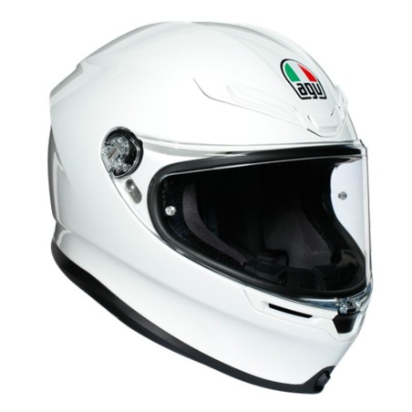 Casco Integrale AGV K6 monocolore bianco lucido