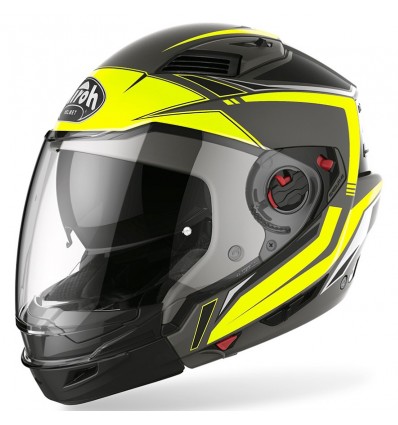 Casco AIROH WRAAAP CYBER da Cross Giallo Opaco