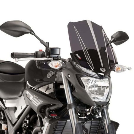 Cupolino Puig Naked fumè scuro per Yamaha MT 03 16-19