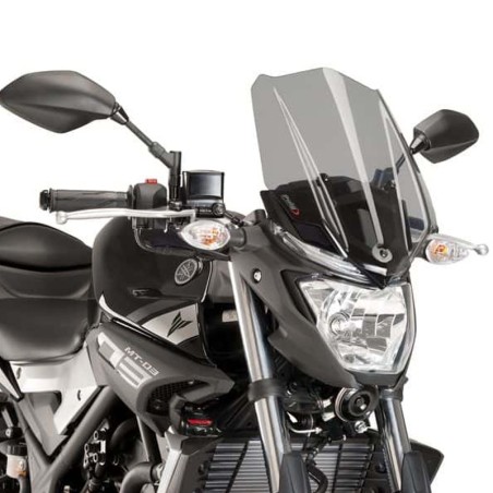 Cupolino Puig Naked fumè chiaro per Yamaha MT 03 16-19