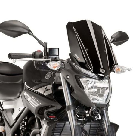 Cupolino Puig Naked nero per Yamaha MT 03 16-19