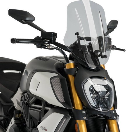 Cupolino Puig Naked Touring Fumè chiaro per Ducati Diavel 1260/S dal 2019