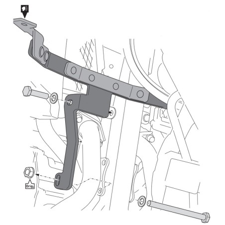 Staffe per faretti SW-Motech su Honda CRF 1000L