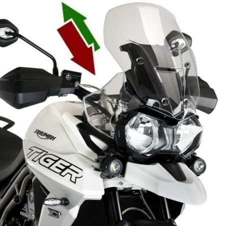 Kit regolazione elettrica Puig per cupolino Triumph Tiger 800 XC/XR dal 2018