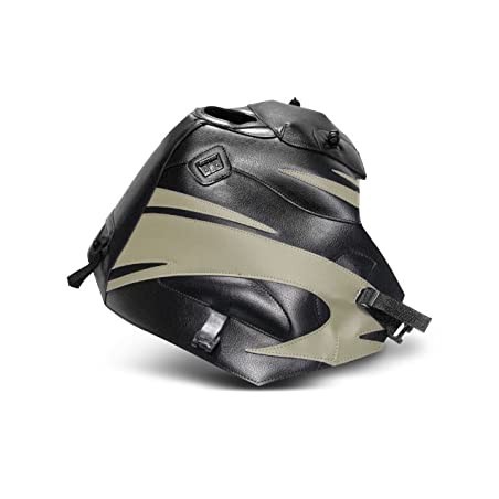 Copriserbatoio Bagster per Honda XRV 750 Africa Twin 93-03 in similpelle nero e deco sabbia