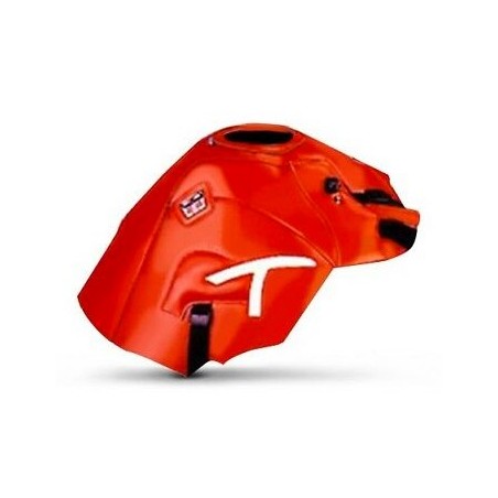 Copriserbatoio Bagster per Triumph Tiger 900 fino al 1998 in similpelle rosso e bianco