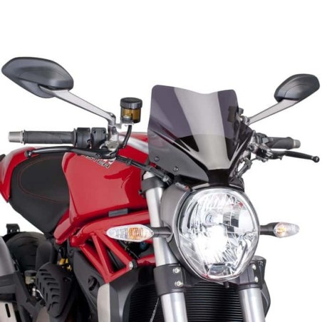 Cupolino Puig Naked Sport fumè scuro per Ducati Monster Varie cilindrate