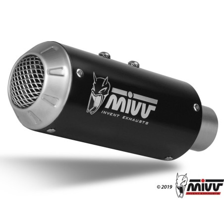 Terminale Mivv M3 Inox black per Ducati Monster 821 14-17 e 1200 14-16