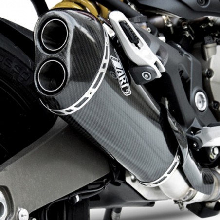 Terminale Slip On Zard in carbonio per Ducati Monster 821 15-17