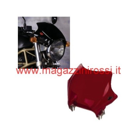 Cupolino Biondi Dark per moto naked rosso