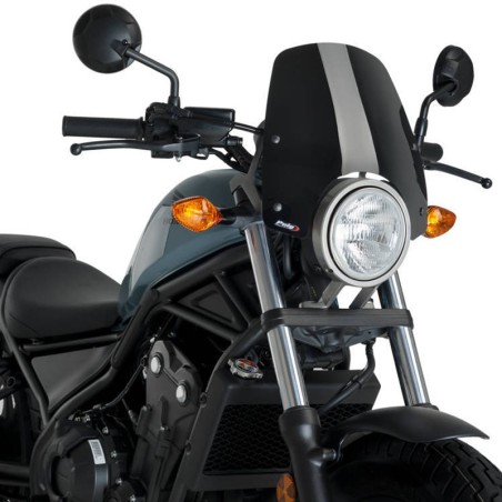 Cupolino Puig Touring nero per Honda CMX 500 Rebel dal 2017