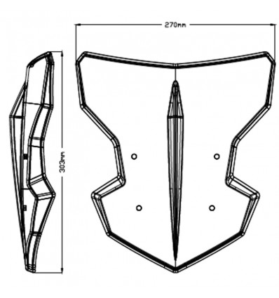 Cupolino Puig Naked Trasparente Per Yamaha Mt Dal