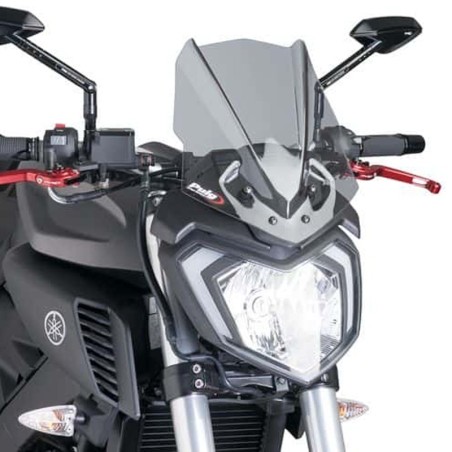 Cupolino Puig Naked fume chiaro per Yamaha MT-125 14-19