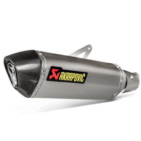 Marmitta Akrapovic Slip On Titanio omologata per Kawasaki Z400 dal 2018