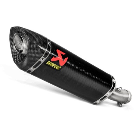 Marmitta Akrapovic Slip On Carbonio non omologata per Kawasaki Z400 dal 2019