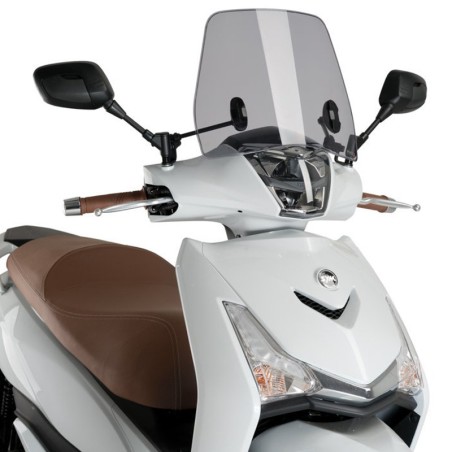 Mini parabreza Puig per SYM 350 HD dal 2019 fumè chiaro