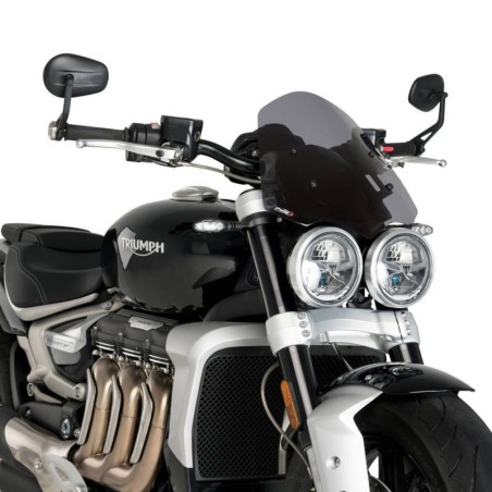 Cupolino Puig Naked N.G. per Triumph Rocket 3 dal 2020 fumè scuro